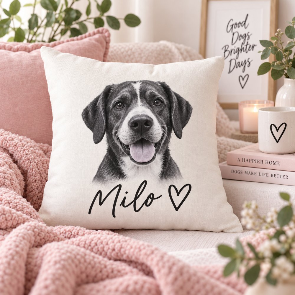 smiles milo pillow